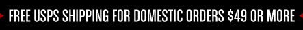 Free USPS Shipping for Domestic Orders $49 or More