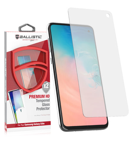 2-Pack Premium Glass Screen Protector  / Samsung Galaxy S10e - Ballistic